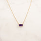 Amethyst Baguette Necklace