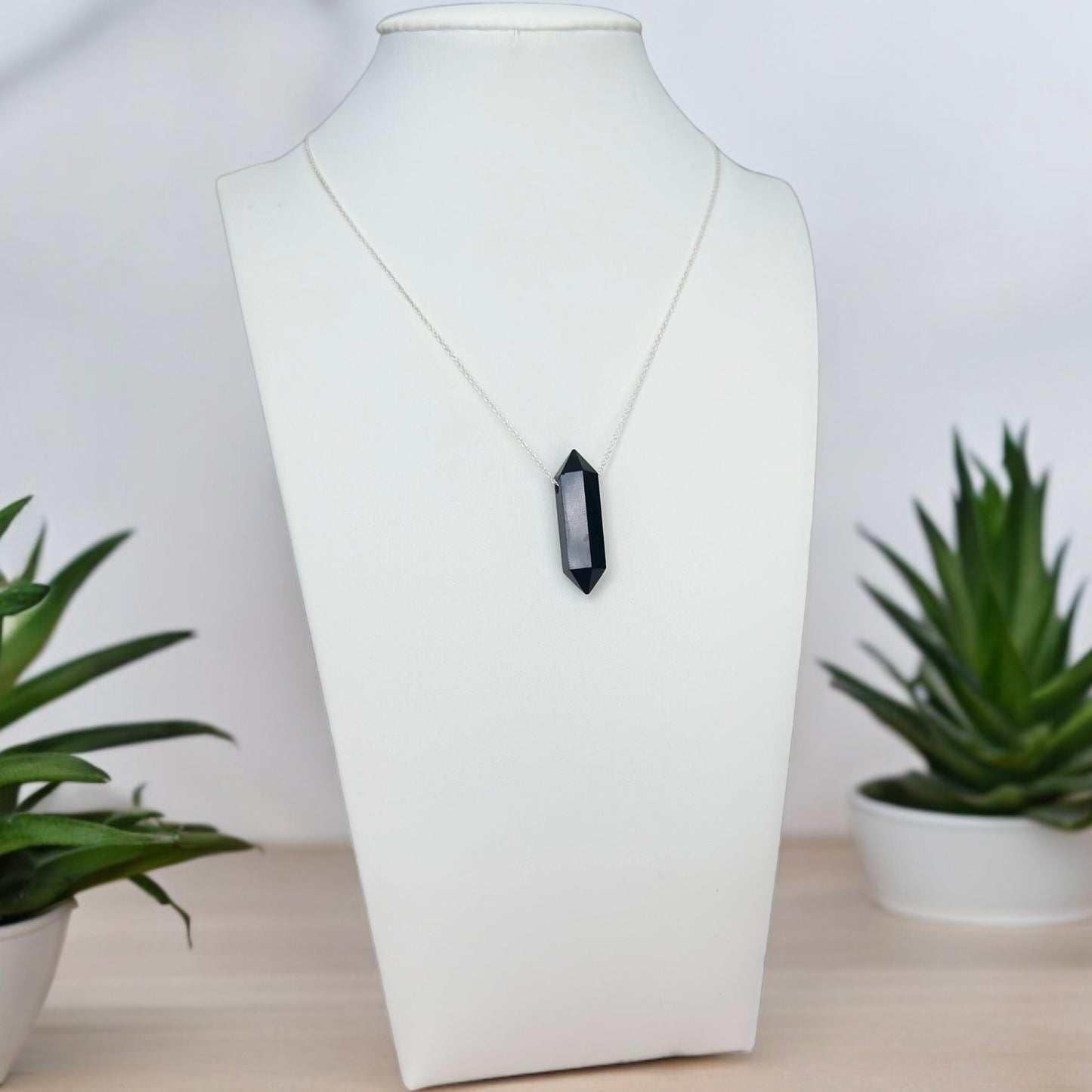 Black Onyx Double Terminated Necklace