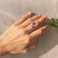 Double Stacked Amethyst Ring