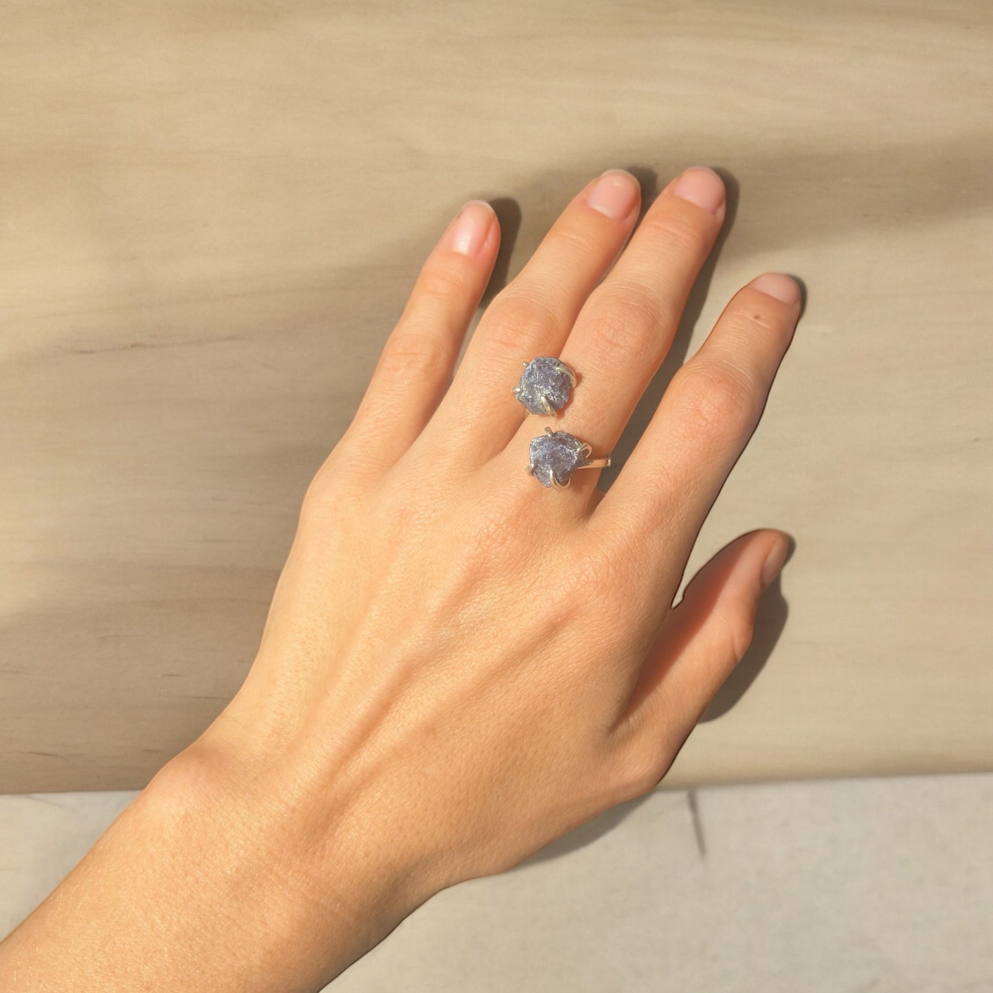 Double Stacked Lapis Lazuli Ring