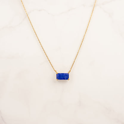 Sapphire Baguette Necklace