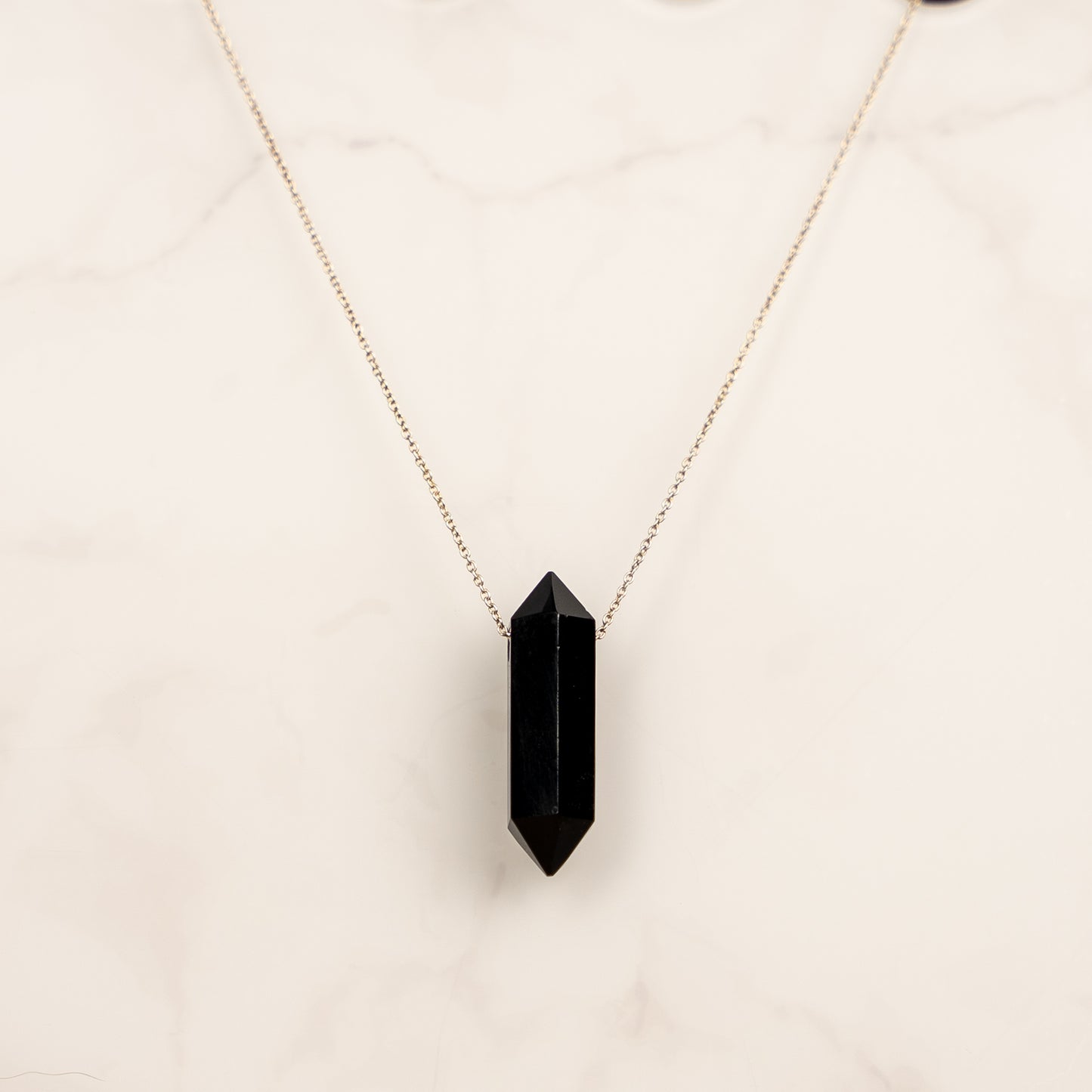 Black Onyx Double Terminated Necklace