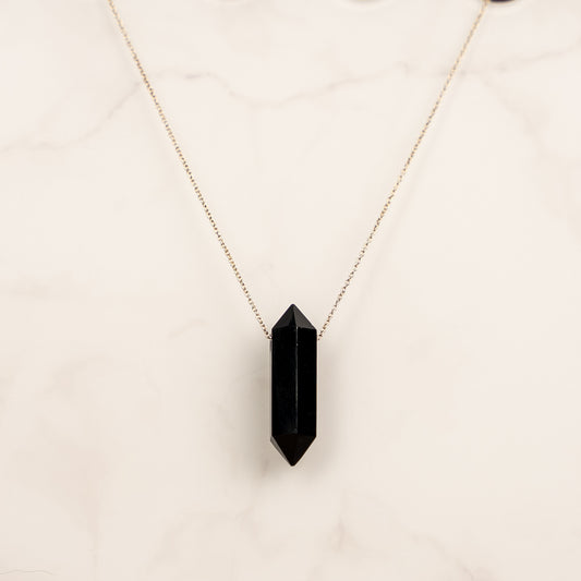 Black Onyx Double Terminated Necklace