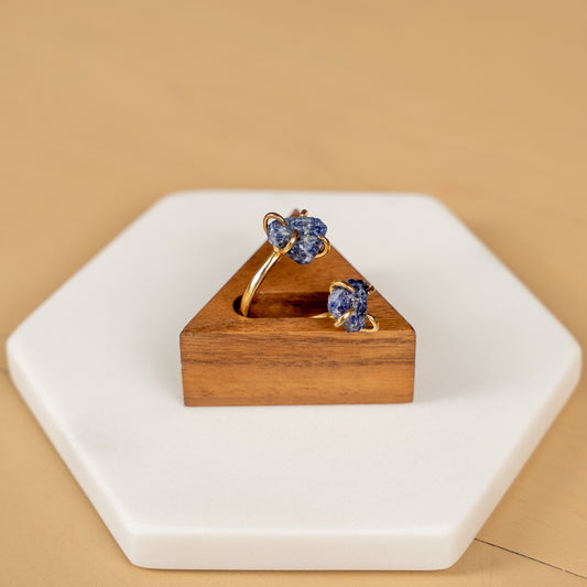 Double Stacked Lapis Lazuli Ring