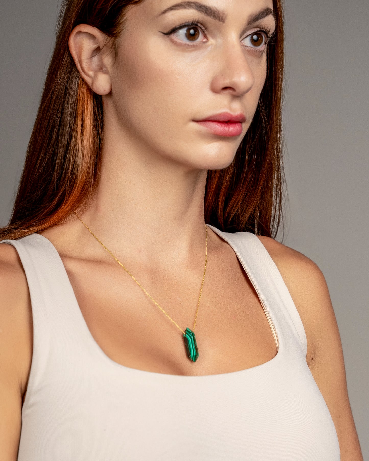 Malachite Double Terminated Necklace