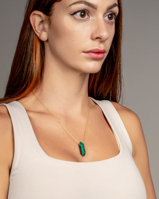 Malachite Double Terminated Necklace