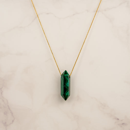 Malachite Double Terminated Necklace