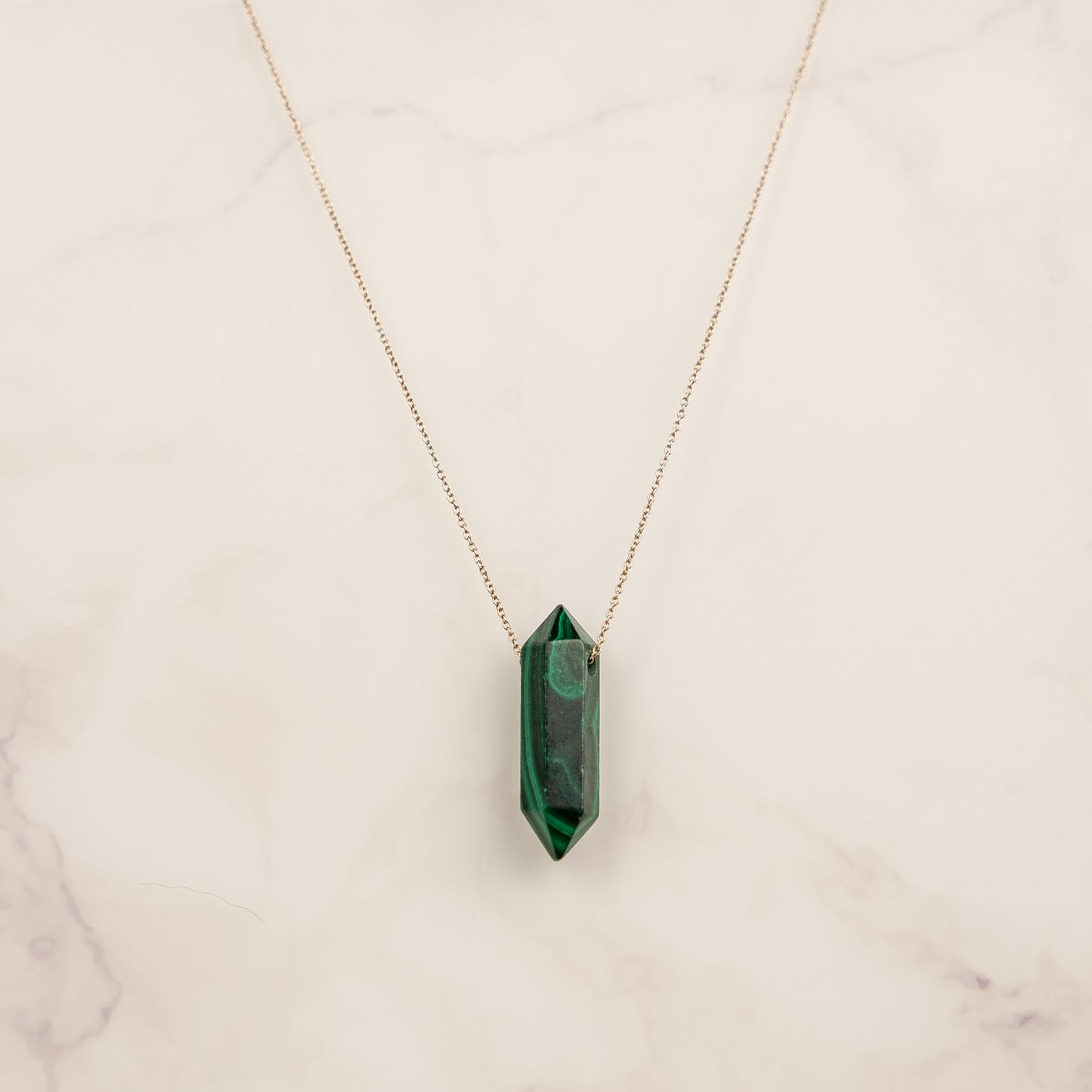 Malachite Double Terminated Necklace